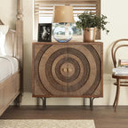 Aoikax Farmhouse 2-Door Storage Cabinet, Accent Wooden Storage Cabinet - Image 7
