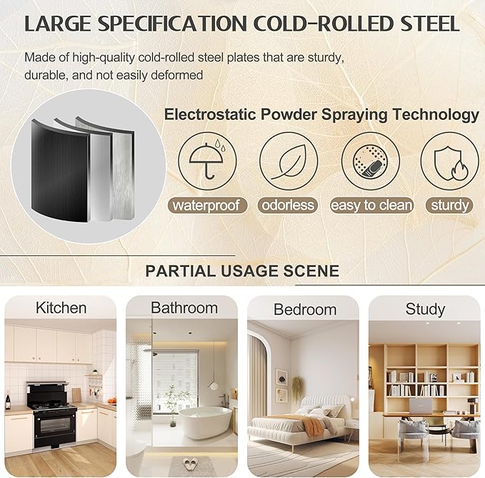 GAIOUS 75.2" Tall Metal Kitchen Pantry Storage Cabinets - Image 7