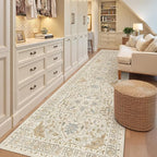 Madane Hallway Runner Rug 3x10 Washable Kitchen Runners 10ft, Soft Low-Pile by Madane