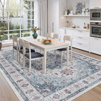8x10 Area Rugs for Living Room, Large Washable Rug, Dining Room, Low Pile - Image 8