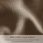 90 Inch Pinch Pleated Dark Brown Memory Shape Linen Semi Sheer Curtains 50W | - Image 5