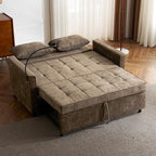 3 in 1 Convertible Sleeper Sofa Bed, 56.9" Small Pull Out Couch Bed - Image 4