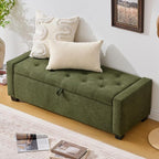 Huatean Home 48" Ottoman with Storage, Storage Ottoman Bench with Safety Hinge - Image 7