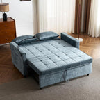 3 in 1 Convertible Sleeper Sofa Bed, 56.9" Small Pull Out Couch Bed - Image 4