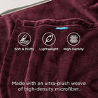 Bedsure GentleSoft Fleece Blankets Queen Size Red - Image 3