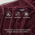 Bedsure GentleSoft Fleece Blanket Twin Size Red - Image 3