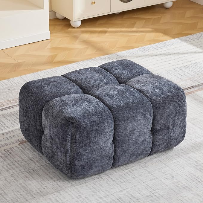 Large Boneless Ottoman, Upholstered Cloud Ottomans by CACFTII
