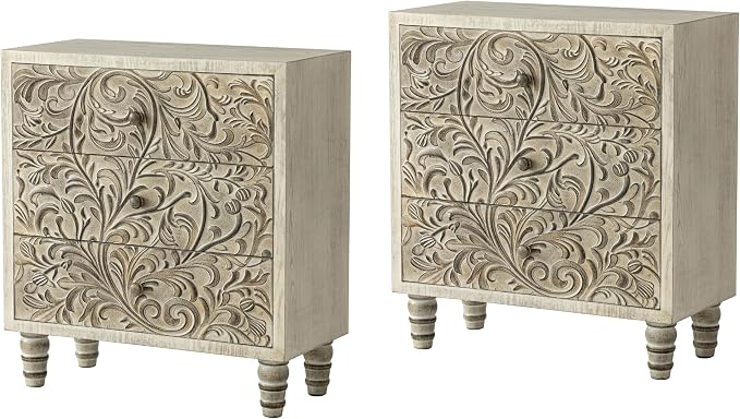 3 Drawer Farmhouse Dresser X 2P by LONYKE