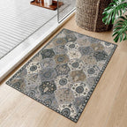 Lahome Moroccan Trellis Area Rug, 2x3 Entryway Rug Non-Slip Washable Indoor - Image 6