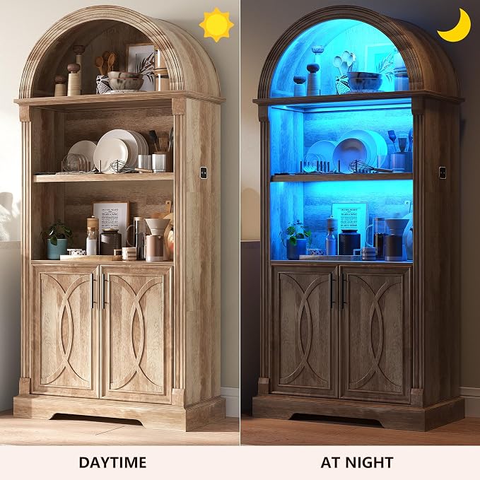 Vlsrka Arched Cabinet, Kitchen Pantry Cabinets - Image 4