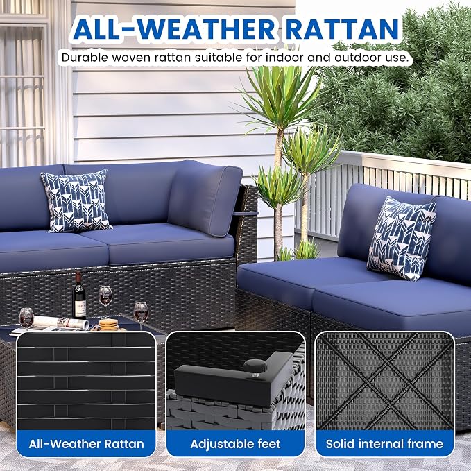 8 Piece Patio Furniture Set - Image 5