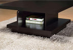 Modern Square Coffee Table 36 in, Wood Living Room Center Table - Image 5