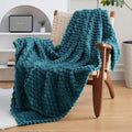 EXQ Home Soft Fleece Full Blanket – Cozy Lightweight 3D Imitation Turtle Shell by EXQHomeTexitleCoLtd