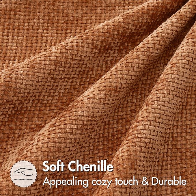MIULEE Fall Decorative Orange Couch Throw Pillow Covers 18x18 Inch 2 Pack | - Image 6