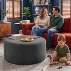 BSHOMGI Round Boneless Ottoman Oversized Ottomans - Image 6