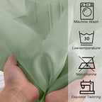 Simplebrand Sage Green Sheer Curtains 90 Inches Long 2 Panels, Light Filtering - Image 7