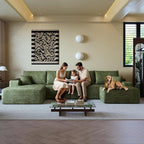 AUGOP 136" Sectional Couches for Living Room Modern Modular Sofa - Image 6