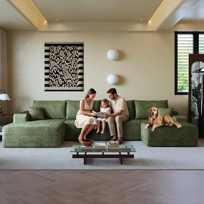 AUGOP 136" Sectional Couches for Living Room Modern Modular Sofa - Image 6