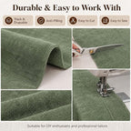 Mini Chenille Linen Blend Upholstery Fabric by the Yard, 57 Inch Wide Soft - Image 5