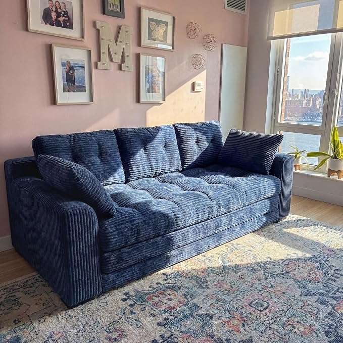 Homkdom 3 Seater Boneless Couch - Image 9
