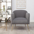 Container Furniture Direct Contemporary Velvet Accent Chairs - Image 2