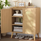 15.7"D Rattan Buffet Sideboard Cabinet - Image 6
