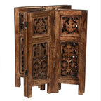 Lightnpro Handcrafted Wooden Round Accent Table - Image 6