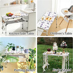 Yriuat Folding Camping Table 3ft Portable Picnic Table Adjustable Height Small - Image 6
