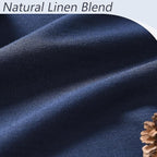 Navy Blue 100% Blackout Curtains 120 Inch Length 2 Panels Set - Image 3