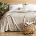 Bedsure GentleSoft 100% Cotton Blanket Full Size - Image 4
