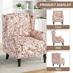 Pia Ricco High Back Floral Accent Chair - Image 3
