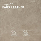 Faux Leather Fabric, Thick Durable Synthetic Repholstery Leather Vinyl - Image 2
