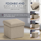 Ornavo Home Small Storage Ottoman, - Image 5