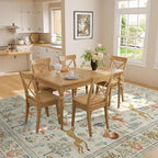 DUKINO 5x7 Area Rugs, Washable Animal Rug - Image 7