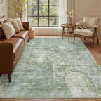 Soalmost Abstract Rug 5x7 Washable Area Rugs by Soalmost