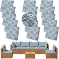 Outdoor Cushion Covers Set, Replacement by SUKAIKEQA