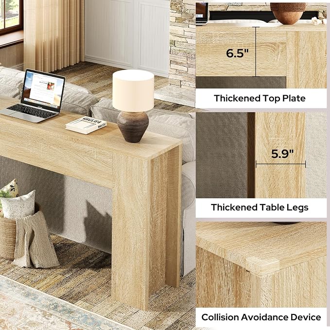 UNIQUITE 63-Inch Long Console Table - Image 3