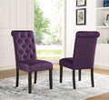 Roundhill Furniture Leviton Solid Wood Tufted Parsons Dining Chairs by RoundhillFurniture
