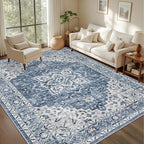 5x7 Area Rugs Living Room: Washable Vintage Rug - Image 3