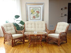 Malibu Lounge Loveseat Sofa Natural Rattan Wicker Handmade Design - Image 7