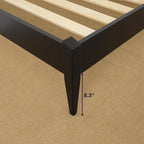 Bme Dinkee King Platform Bed Frame Wood 15 Inch - Image 10