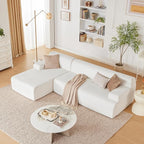 Weture 107" Modular Sectional Cloud Couch, Boneless couches Sponge sectionals - Image 8