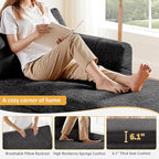 VANOMi Oversized 70.47'' Chaise Lounge Chair Indoor, Modern Upholstered Sofa Bed - Image 3