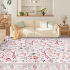 DUKINO 8x10 Area Rugs, Washable Soft Animal Bedroom Rug Non Slip, Low Pile - Image 4