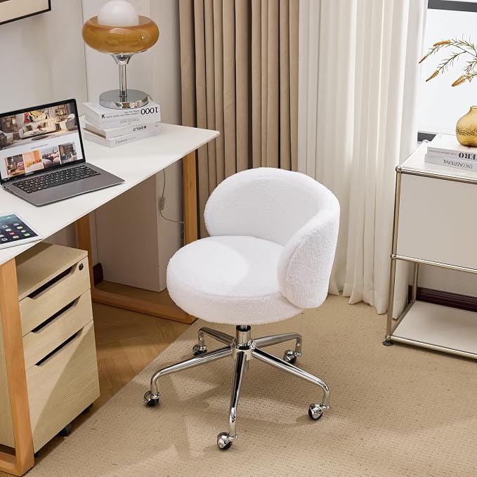 VINGLI Cute Small Swivel Desk Chair Comfy by VINGLI