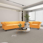 QHITTY 2 Piece Living Room Set, Sectional Chesterfield Sofa Chair Contemporary by QHITTYFurnitureLife