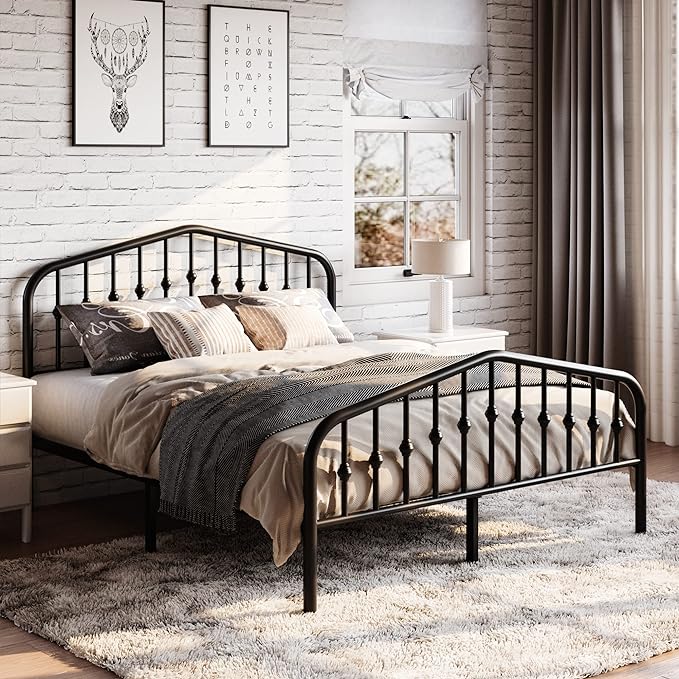SHA CERLIN Full Size Metal Platform Bed Frame - Image 2