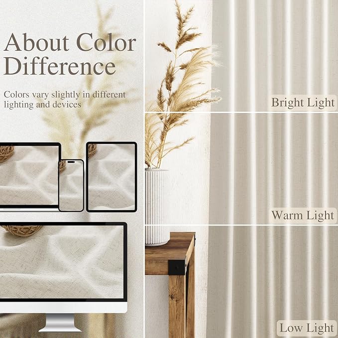 Mousse White Curtains 90 Inches Long - Image 3