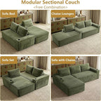 104" Cloud Sectional Couch L-Shaped - Image 3