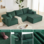 Weture 108” Modular Sectional Sofa, Cloud Sectional Couch - Image 5